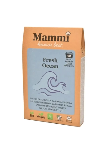Lističi za pranje perila Eco - Fresh Ocean, 50 kos