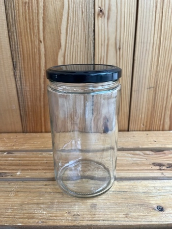 Steklen kozarec na navoj, srednji