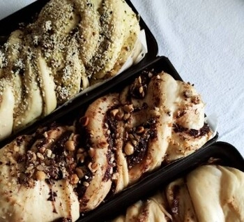 almastrudli ízű babka