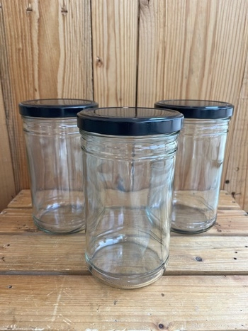 steklen kozarec na navoj veliki