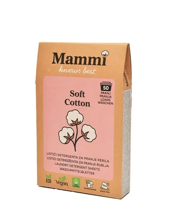 Lističi za pranje perila Eco - Soft Cotton, 50 kos